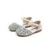 Little Girls Dress Pumps Glitter Sequins Princess Low Heels Mary Jane Party Dance Shoes Rhinestone Sandals