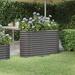 vidaXL Garden Raised Bed Patio Outdoor Raised Planter Box Powder-coated Steel