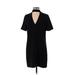 Zara Casual Dress - Shift: Black Solid Dresses - Women's Size Small