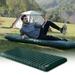 1 Set Sleeping Pad Waterproof Built-in Pump One-click Inflation Ultralight Easy to Carry Lying Nylon Single Double Seat Camping Mat for Outdoor