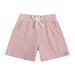 Pimfylm Shorts Baby and Toddler Boys Pull on Cargo Shorts Pink 4-5 Years