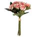 Vickerman 10 Artificial Pink Rose Bouquet Set of 3