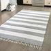 Gray/White Rectangle 10' x 14'1" Area Rug - Breakwater Bay Rinker Hand-Knotted Cotton Gray/Off White Area Rug Cotton | Wayfair