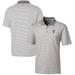 Men's Cutter & Buck Gray Texas Rangers Forge Tonal Stripe Stretch Polo