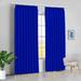 Amay Blackout Double Pinch Pleated Curtains Panel Royal Blue Solid 72 Inch Wide by 108 Inch Long- 1Panel