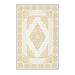 White/Yellow Rectangle 5'11" x 9'2" Area Rug - East Urban Home Dawna Southwestern Machine Made Polyester Area Rug in Yellow/White Polyester | Wayfair