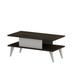 East Urban Home Flara 4 Legs Coffee Table w/ Storage Wood in White/Brown | 15.7 H x 35.4 W x 17.7 D in | Wayfair D012691E39514B339D965D59DEDB2B1F