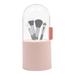 Ebern Designs Milibor Dustproof Makeup Brush Holder Organizer Plastic in Pink | 8.8 H x 4 W x 4 D in | Wayfair 78BCB87B68454E24A4765F3C54B8C618