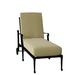 Woodard Wiltshire 79.3" Long Reclining Single Chaise Metal in Black | 25 H x 28.25 W x 79.25 D in | Outdoor Furniture | Wayfair 4Q0470-92-22M