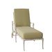 Woodard Wiltshire 79.3" Long Reclining Single Chaise Metal in Gray | 25 H x 28.25 W x 79.25 D in | Outdoor Furniture | Wayfair 4Q0470-70-22M