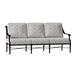 Woodard Delphi 80" Wide Patio Sofa w/ Cushions Metal/Sunbrella® Fabric Included in Gray/Black | 33.25 H x 80 W x 32.75 D in | Wayfair 850620-92-01Y