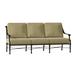 Woodard Delphi 80" Wide Patio Sofa w/ Cushions Metal/Sunbrella® Fabric Included in Brown | 33.25 H x 80 W x 32.75 D in | Wayfair 850620-48-50N