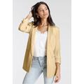 Longblazer LAURA SCOTT Gr. 42, gelb (hellgelb (aus nachhaltigem material)) Damen Blazer