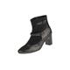 Stiefelette LEI BY TESSAMINO "Stella" Gr. 38, schwarz (schwarz 01) Damen Schuhe Reißverschlussstiefeletten