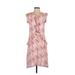 Max Studio Casual Dress - DropWaist: Pink Print Dresses - Women's Size X-Small