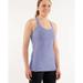Lululemon Athletica Tops | Lululemon Blue And White Striped Cool Racerback Tank Size 4 | Color: Blue/White | Size: 4