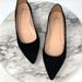 J. Crew Shoes | J. Crew Pointed Toe Suede Black Flats | Color: Black | Size: 10