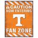 Tennessee Volunteers 13" x 20" Fan Zone Metal Sign