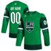 Men's adidas Kelly Green Los Angeles Kings St. Patrick's Day Authentic Custom Jersey