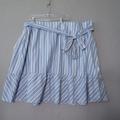 J. Crew Skirts | J By J Crew Plus Size 24 Stripe Tie Waist Skirt | Color: Blue/Orange/Red/White | Size: 24