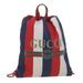 Gucci Bags | Gucci Web Sherry Line Backpack Canvas Tricolor Red Blue Green 473872 Auth Am3970 | Color: Blue/Red | Size: W14.6 X H16.9inch