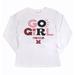 Girls Youth Gameday Couture White Miami University RedHawks PoweredBy Go Girl Long Sleeve T-Shirt