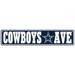 Dallas Cowboys 4" x 18" Team Boulevard Metal Sign