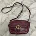 Coach Bags | Coach Ox Blood / Maroon Leather Crossbody Bag | Color: Gold/Red | Size: Os