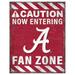 Alabama Crimson Tide 13" x 20" Fan Zone Metal Sign