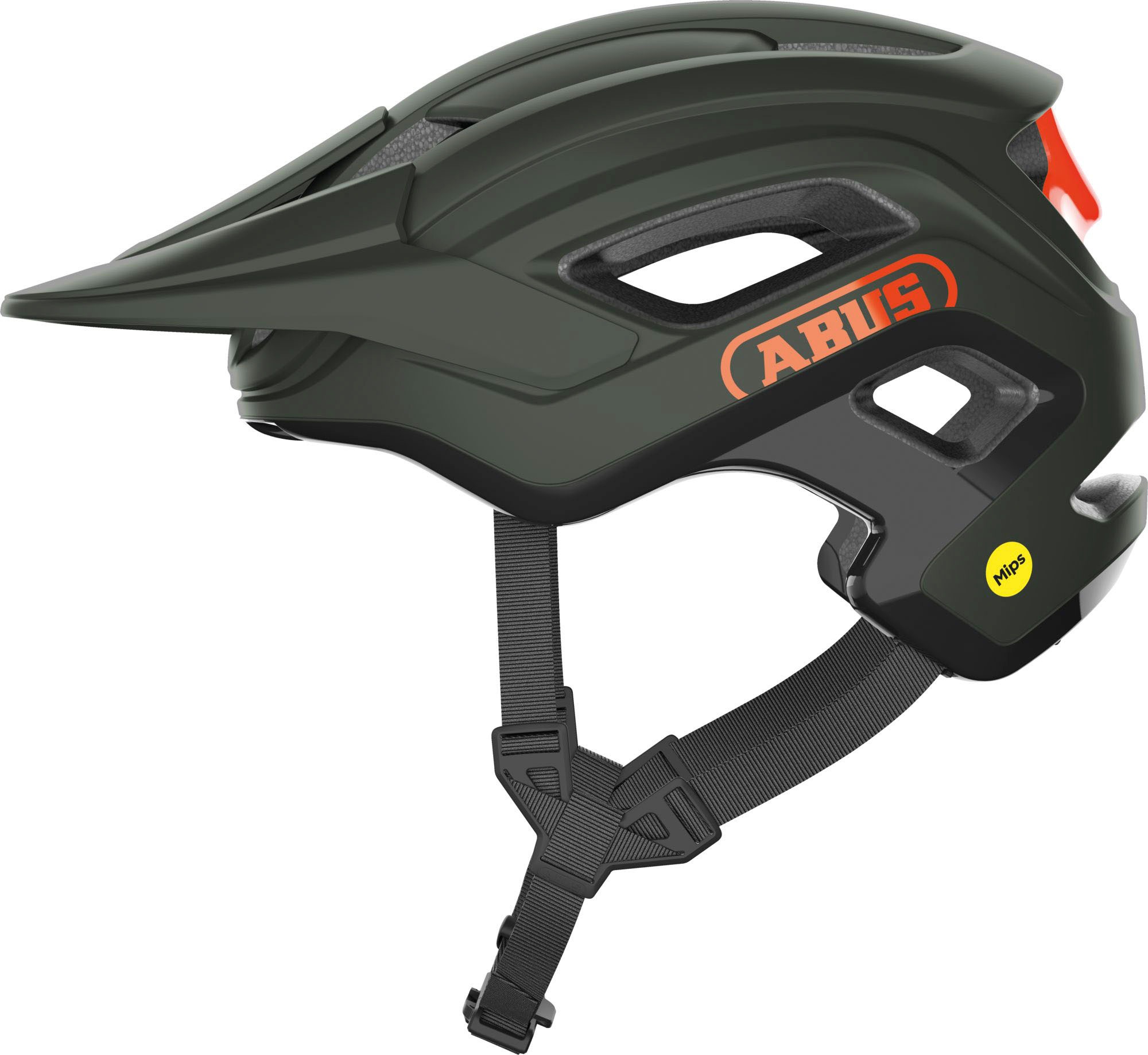 Mountainbikehelm ABUS "CLIFFHANGER MIPS" Gr. S, grün, Helme, S Kopfumfang: 51cm - 55cm, unifarben mit Farbeinsatz Image