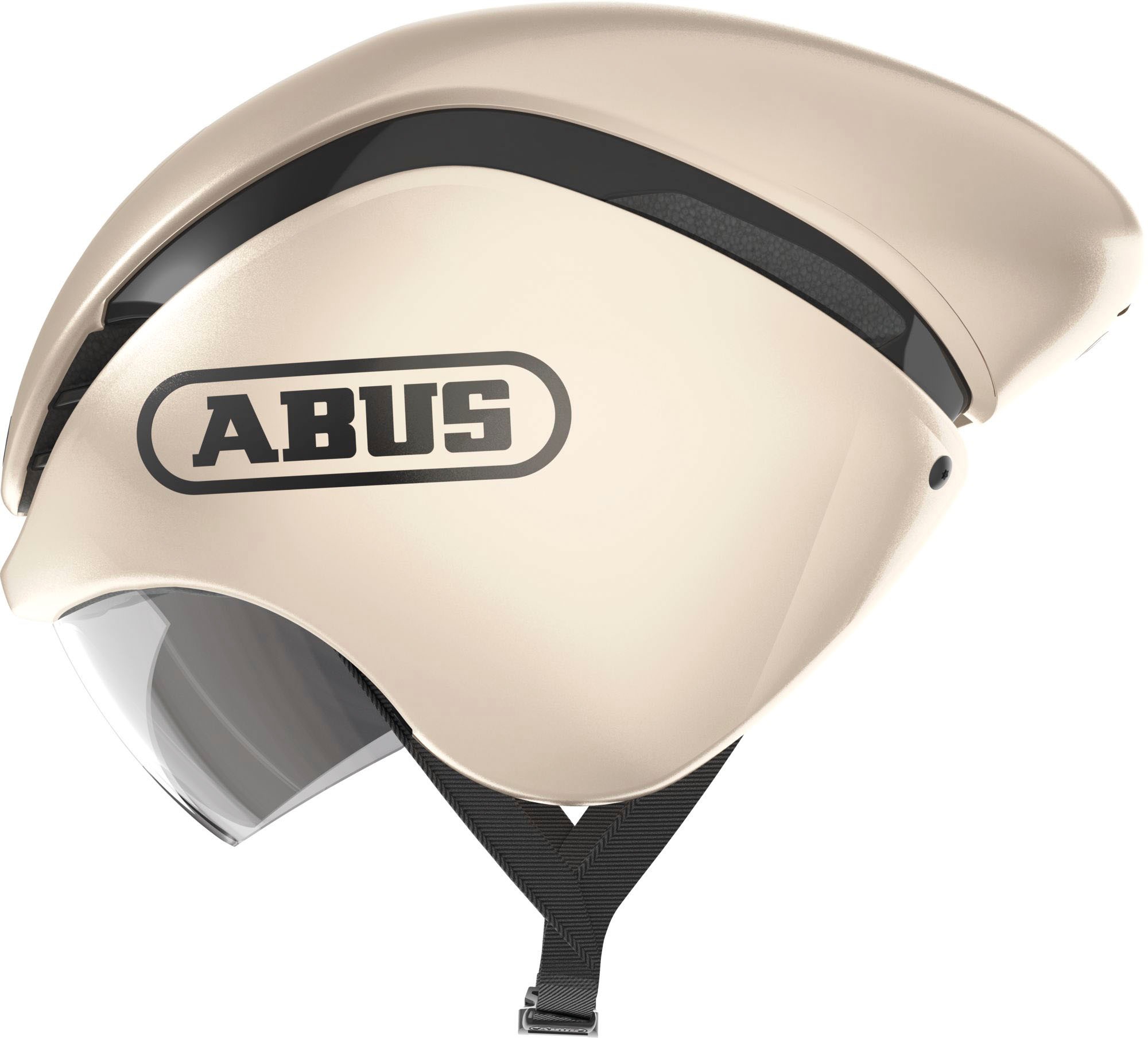 Rennradhelm ABUS "GAMECHANGER TT" Gr. S, gold (goldfarben), Helme, S Kopfumfang: 51cm - 55cm, glänzend, unifarben Image