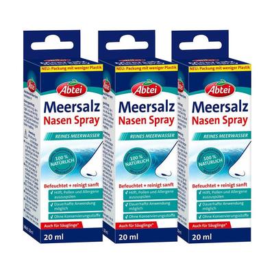 Abtei Meersalz Nasenspray NF 3er-Pack 3x20 ml Image