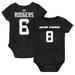 Newborn & Infant Aaron Rodgers Black New York Jets Mainliner Player Name Number Bodysuit