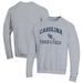 Men's Champion Gray North Carolina Tar Heels Track & Field Icon Powerblend Pullover Sweatshirt