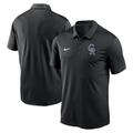 Men's Nike Black Colorado Rockies Agility Performance Polo