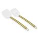 Cook Pro 2 -Piece Spatula/Turner Set Stainless Steel/Silicone in White/Yellow | Wayfair 394