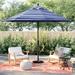 Sol 72 Outdoor™ Launceston 11' Market Umbrella Metal in Blue/White/Navy | 104.9 H in | Wayfair DB366B19893040EE8D33BABBB701FCBA