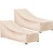 2023 F&J Outdoors Patio Chaise Lounge Covers Set of 2 w/ 3 Year Warranty in Brown | 30 H x 79 W x 30 D in | Wayfair FJ-US-WFG-M50(2)