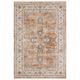 White 96 x 60 x 0.33 in Area Rug - Bungalow Rose Daltry Oriental Machine Woven Polypropylene Area Rug in Brown/Cream Polypropylene | Wayfair