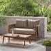 Beachcrest Home™ Kade 2 - Person Outdoor Seating Group w/ Cushions Synthetic Wicker/Wood/All - Weather Wicker/Natural Hardwoods/Wicker/Rattan | Wayfair