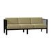 Woodard Jax Patio Sofa Metal/Sunbrella® Fabric Included in Black | 25.5 H x 76.5 W x 28.25 D in | Wayfair 2J0020-92-08Y