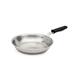 Vollrath 692107 7" Tribute Stainless Steel Frying Pan w/ Hollow Silicone Handle - Induction Ready, Black Silicone Handle