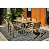 Harper 7 Piece Dining Set (2 Dining Chair, 4 Armless Chairs, 34" x 66" Dining Table)