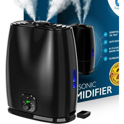 Large room humidifier without filter