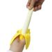 Banana S-quishy Toys with Peel - Wacky Funny Prank Fruit Squeezing Toys Rubber - Super Soft Stress Relief Interactive Toys Party Favors Props Novelty Toy Birthday Gifts for Kids (Yellow)