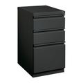 Hirsh Pro 20 Deep Mobile Pedestal File Cabinet 3 Drawer Box-Box-File Letter Width Charcoal