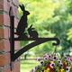 Pair of Rabbits Iron Hanging Basket Bracket//Countryside/Farmhouse/rabbit/Gift/Agriculture/gifts for her/rabbit love gift