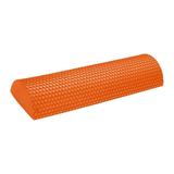 half round foam roller high density eva foam roller half round yoga floating point muscle massage physical rollers fitness equipment balance training non slip arms back neck Orange 30cmx7.5cm