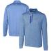 Men's Cutter & Buck Royal Toronto Blue Jays Stealth Heathered Quarter-Zip Pullover Top