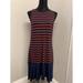 Michael Kors Dresses | Michael Kors Dress Sleeveless Long Striped Blue/Orange S Women's A46 | Color: Blue/Orange | Size: S